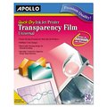 Apollo Quick-Dry Transparency Film, Clear, PK50 APOCG7033S